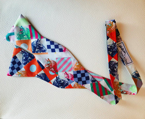 “ Nautical Yearling “ silk  Bow tie
