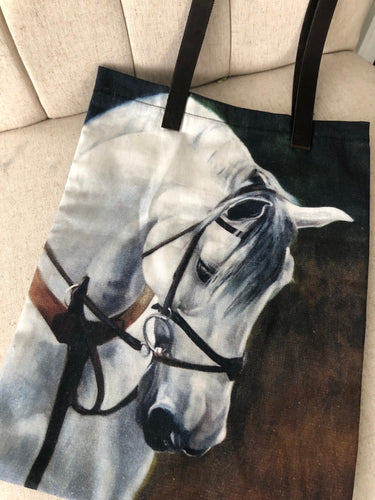 Hindsight Tote “ le Cheval Blanc” by Janet Crawford