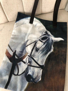 Hindsight Tote “ le Cheval Blanc” by Janet Crawford