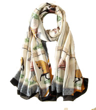 Load image into Gallery viewer, Oblong Equestrian Scarf